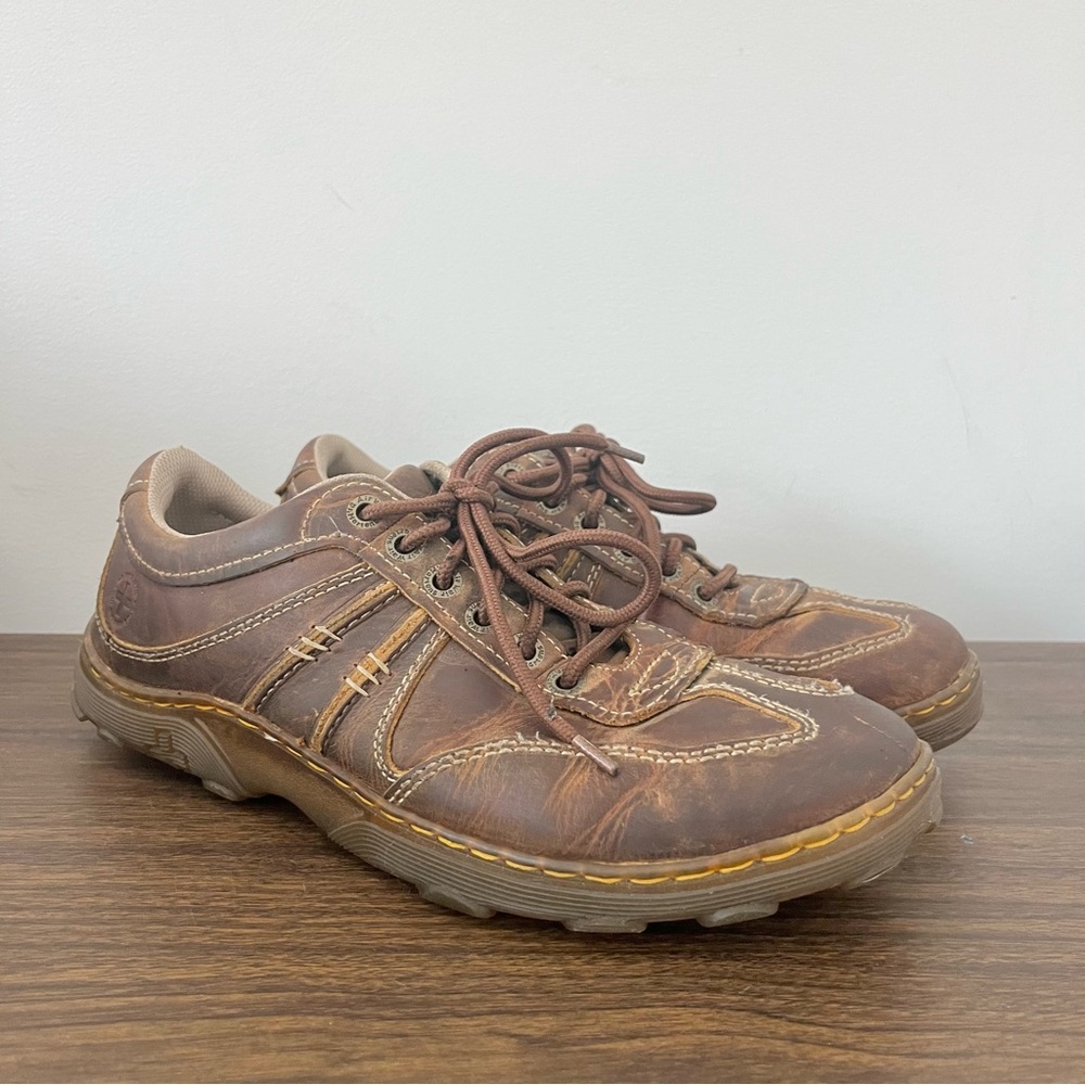 Dr. Martens Kurt Men’s Shoes Brown Leather Casual Lace Up Sneakers Doc Sz 11 M